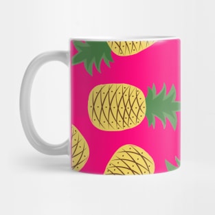 Pineapple pattern hot pink Mug